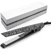 CORIOLISS C1 Piastre per capelli per le donne | Piatti di titanio e curling per capelli fini | Ferro professionale con controllo della temperatura Zebra Silver Soft touch