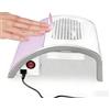 VIHBRAI Aspirapolvere professionale da 40 W con 3 ventole, 80 W, aspirazione della polvere per unghie, con filtro fresa per unghie per manicure senza polvere, lima per unghie domestiche (PURPLE)