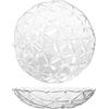 PASABAHCE Estrella Set 2 Piatti Fondi in Vetro, 20cm, Trasparenti, Design Moderno ed Elegante