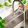 Ternal The Original Sinkmat paraspruzzi per rubinetto della cucina, tappetino assorbente, panno in microfibra sagomato per asciugare i piatti, sapone, stendibiancheria, bar e camper (grigio)