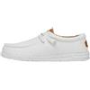 HEYDUDE Men Wally Washed Canvas White Casual Moccasin 41 EU