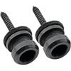 Musiclily Pro 12mm Chitarra Attacco Tracolla Bottoni Tracolla in Acciaio Strap Buttons End Pins per Chitarra Elettrica Acustica Classica Ukulele, Nero (Set di 2)
