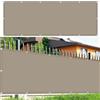 CHENMIAO Tenda a Vela Ombreggiante Impermeabile 50 x 450 cm Impermeabile Tessuto Ombreggiante Protezione Solare Antivento con Fune per Arredo Esterno, Giardino e Terrazzo, Tortora