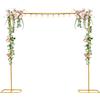QTREIDG Arco per matrimonio, 200 x 210 cm, stabile arco per uve autoportante fino a 5 kg, supporto rimovibile per matrimoni, giardino, palloncini e fiori