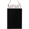 UTILISSIMI EDITACASA - Lavagna lavagnetta da parete in ferro - decoro MEMO - DRINK - HOME - KISS Misure 31 * 1 * 35 cm shabby chic (memo)