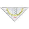Brunnen, triangolo geometrico/geografico, 1049754, per scuola e ufficio, 16 cm, trasparente, Geo-Dreieck, 1