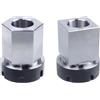 NiuLumea ER-32 ER-25 ER-40 - Morsetto per macchina per incidere tornio CNC, 2 pezzi sedili tronco e esagonale, pinza in acciaio al carbonio con elevata resistenza all'usura e precisione di 5 pollici