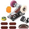 LLOOPK Levigatrice elettrica, Mini smerigliatrice a nastro Levigatrice elettrica Lucidatrice Macchina portatile a for bordi for affilare i Smerigliatrice a(Belt Sander C)