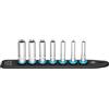 HAZET - SmartRail 1/4 850LG-SR/7 | Supporto per bussole in plastica per 7 bussole | magnetico, antiscivolo, maneggevole | Azionamento: quadrato 6,3 mm (1/4 di pollice) | Made in Germany