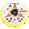 HEIBTENY Piastra di supporto per lucidatrice DA, 125 mm, 5 con canali di flusso d'aria e fori di emissione di calore, per auto e moto