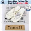 Crocs Miami Platform Flip Chalk White 214161-0WV taglia unisex