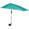 Sport-Brella Versa-Brella Ombrello - Riflette Calore e Garantisce Protezione Solare UPF 50+, Clip di Fissaggio a Quasi Qualsiasi Superficie, Monta su Sedie, Tribune, Borse da Golf e Altro, Turchese