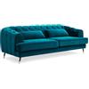 Menzzo Divani, Blu Verde, L198 x P86 x H71 cm
