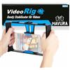 MAVURA VideoRig Universale Cellulare Smartphone Stabilizzatore Video & Fotografia, Videomaker Vlogging Maniglia Stabilizzatore, A897