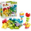 LEGO DUPLO Scatola Creativa Colorata - Giochi Didattici per lo Sviluppo della Motricità Fine - con Mattoncini con Numeri, Animali, Veicoli e Cibo - Regalo per Bambini e Bambine da 1 Anno in su - 10479