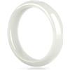 Generic Bracciale rigido in giada bianca per donna Gioielli in pietra preziosa di giada naturale retrò in stile cinese Regalo per la festa della mamma per la mamma (58 mm)