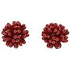 SchmuckDesignByEmma Orecchini a clip in corallo, colore raffinato