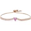 Mabina Gioielli - Bracciale Donna - Bracciale in argento placcato oro rosa con tormalina sintetica - 533842