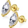 Miaofu Orecchini Uomo Diamante Donna Orecchino Diamanti Anello Zirconi Argento Brillantino Orecchino Uomo Orecchini Bianco Zirconi E771-5