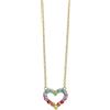 Mabina Gioielli - Collana Donna - Girocollo in argento placcato oro con cuore - 553682