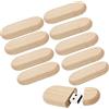Ruiqilin 10 PZ Chiavetta USB in Legno Chiavetta USB Memoria (USB2.0 4GB)