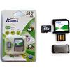 ADATA Scheda di memoria Micro SD capacità 512 MB funzione USB
