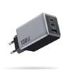 Pxwaxpy 130W Caricatore USB C Rapido【Mini & Potente】GaN IV Alimentatore con 3 Porte, PD PPS QC Presa USB Multiplo 65W Caricabatterie USB C da Muro per MacBook Pro/Air, iPhone 17 Pro Max/16/15/14, i-Pad Galaxy