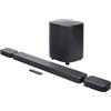 JBL BAR 800MK2 7.1-K soundbar con Dolby Atmos, altoparlanti surround wireless rimovibili, 780 W, subwoofer da 10, PureVoice 2.0, HDMI eARC, MultiBeam 3.0, Bluetooth e Wi-Fi