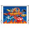 NlsqAMZ Hoot Wheels Sfondo, NlsqAMZ Hoot Wheels sfondo per Feste di Compleanno, Decorazione per Feste di Compleanno, 150x100 cm