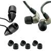 Comply Serie 200 Core | Auricolari di ricambio in memory foam IEM per Sennheiser, Bang Olufsen, Sony e altri | Isolamento acustico superiore, massimo comfort, vestibilità sicura | Varietà, nero