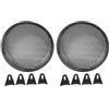 NUMNBE Copertura Griglia Altoparlante 8 Pollici, Copri Subwoofer in Ferro Nero, 2 Pezzi - Protezione Durevole, Facile Installazione, Compatibile con Auto e RV