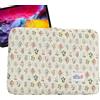 Generic Custodia protettiva per computer portatile, 35,5 cm, perfetta vestibilità, borsa da donna, organizer floreale per pendolarismo, scuola, studio, stanza, viaggi, interni ed esterni