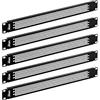 Tecmojo Pannello cieco, pannello di montaggio rack per armadi server da 19, rack di rete, alloggiamenti e armadi (1U perforato, 5 pezzi)