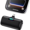QODJN Mini Power Bank USB C 5000mAh, 15W PD Ricarica Rapida Powerbank Ultra Compatto Caricabatterie Portatile Batteria Esterna con LED Display per iPhone 17/16/15, Samsung Galaxy, Note, Huawei ecc