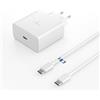 HECHOBO Caricatore USB C da 45 W per Samsung Galaxy S24 S23 S22+ S22Ultra S23+ S23Ultra S21 Ultra 5G S20/Note 20 Con Cavo USB C 2 m + Super Fast Charger