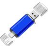 Yaxiny Chiavetta USB C da 128 GB, ad alta velocità, USB 3.0 tipo C, doppia OTG, per TV, auto, smartphone, PC, laptop, Chromebook, MacBook Pro