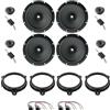 IPNOSIS Kit 8 Casse FOCAL ASE 165 per Renault Clio V dal 2020 in poi, Scenic dal 2010 al 2021 + vedi altri modelli da 165mm con 2 Supporti Anteriori, 2 Posteriori e 4 Connettori