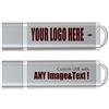 MEINAMI Chiavetta USB Personalizzata 2GB con il tuo Logo, Testo Penna USB Promozionali 50 Pezzi Argento
