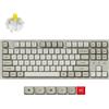 Keychron Tastiera meccanica C1 Pro cablata con frequenza di polling di 8K Hz, layout dell'80% QMK/VIA Tastiera TKL personalizzata con retroilluminazione RGB, tasti in PBT con interruttore a banana