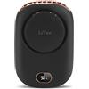 LtYioe Ventilatore USB Mini Ventilatore Portatile con 3 velocità Regolabili, Multifunzionale Ventilatore Personali Batteria Ricaricabile e Display LED per Viaggi Casa Esterno Ufficio(Nero)