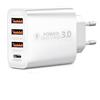 NGUIT Caricatore USB C da 50 W, 5 porte, con presa USB C e USB A, adattatore multiporta per iPhone 15/14/13/12/11, iPad, per Samsung Galaxy S24 S23, caricatore per cellulari