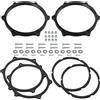 Aerzetix | Kit di 2 adattatori per altoparlanti Ø165 mm | lato di montaggio: porta anteriore e posteriore | compatibile con Seat Ibiza 6J/6P