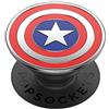 PopSockets PopGrip - Supporto e Impugnatura per Telefoni Cellulari e Tablet con un Top Intercambiabile - Enamel Captain America