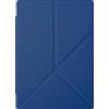 SOENS Compatibile con 2016 Kobo Aura One 7.8 Custodia protettiva pieghevole in pelle for e-book Custodia anti-caduta for risveglio intelligente(Dark blue)