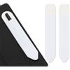 PATIKIL Porta Matita Per Stylus 2 Pezzi Custodia Adesiva Elastica Per Penna Tasca Porta Stylus Accessori Per Custodia Tablet Notebook Esterni Bianco