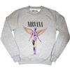 Rock Off officially licensed products Nirvana - Felpa unisex in Utero, colore grigio, taglia: XS, Grigio, X-Small