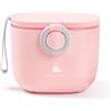 Termichy - Dispenser per latte in polvere, 250g, ermetico, portatile, per alimentazione da viaggio, con livellatore e cucchiaio(rosa, 1 confezione)