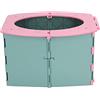 Generic Vasino Portatile Pieghevole per Bambini per Viaggi e Campeggio con Facile Pulizia, Toilette per Bambini da Allenamento per la Guida a Lunga Distanza, Materiale PP (Verde Rosa)