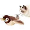 GHRATSA Uccellino per Gatti Che Vola, Uccellino Volante per Gatti, Interactive Cat Toy con Ali Mobili e Suoni Realistici, Giocattoli per Cani e Gattis (1 PC)