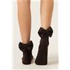 Calzedonia Calze Con Fiocco In Cotone Marrone